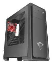 Load image into Gallery viewer, Trust Case GXT 1110 windowed mid-tower ATX PC.