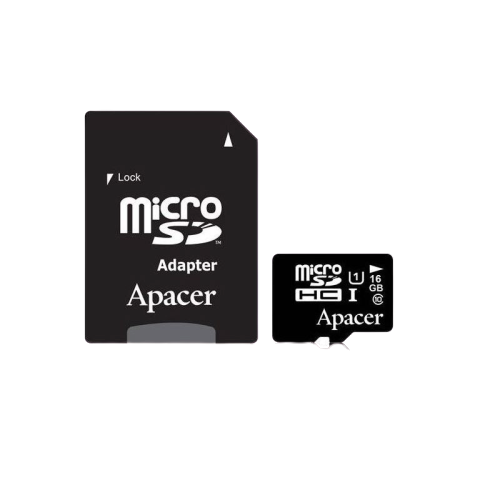 Apacer Micro SDHC / 16GB / Class10 / UHS-I U1 / w/ 1 Adapter RP