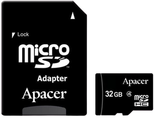 Apacer Micro SDHC 32GB / Class4 / w/1 Adapter RP