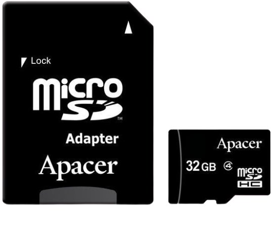 Apacer Micro SDHC 32GB / Class4 / w/1 Adapter RP