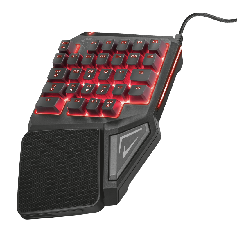 Trust Gaming Keyboard / GXT 888 /  1.8m