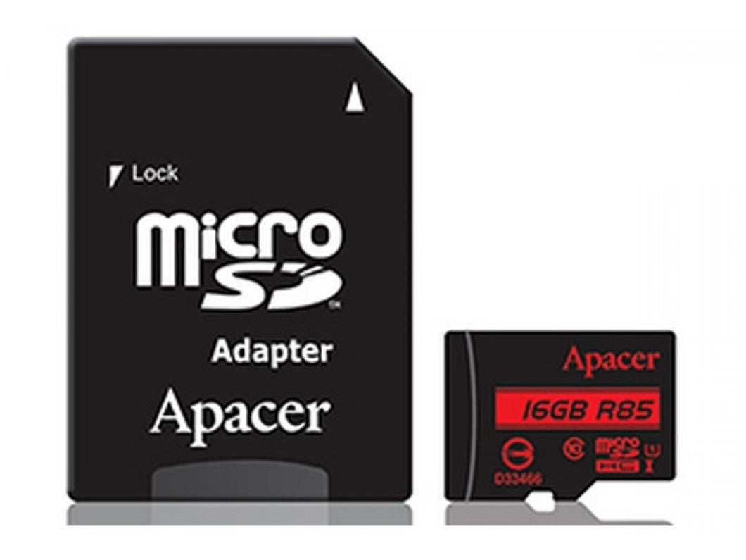 Apacer Micro SDHC 16GB, Class10, UHS-I U1, w/ 1 Adapter RP