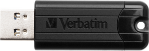 Verbatim Flash Drive 32GB, USB 3.0, Pinstripe, Black