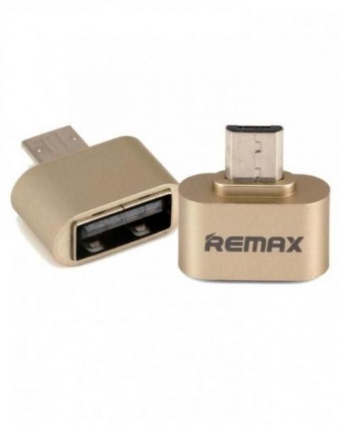 Remax Adapter RA-OTG, USB to OTG, Micro USB, Gold
