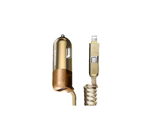 Remax Car Charger Finchy RCC103, Gold
