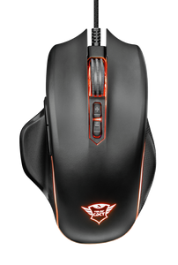 Trust Mouse Gaming GXT 168 Haze Illuminated, Black
