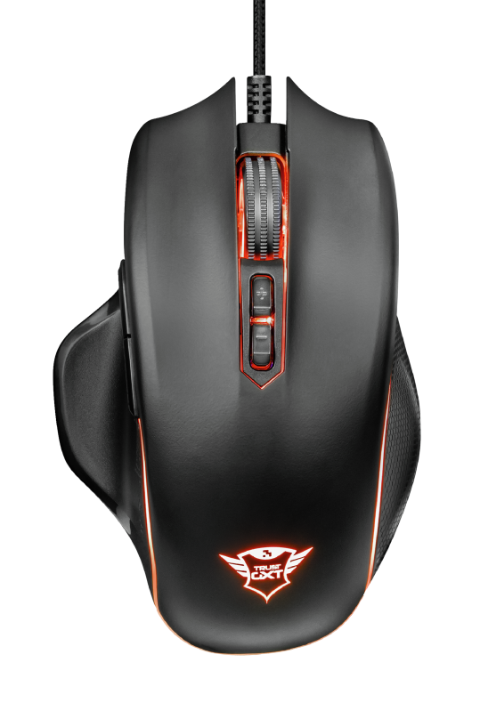 Trust Mouse Gaming GXT 168 Haze Illuminated, Black