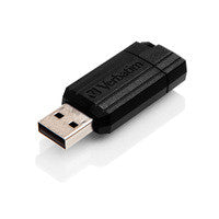 Load image into Gallery viewer, Verbatim Flash Drive USB 2.0 16GB, Pinstripe, black

