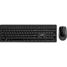 Load image into Gallery viewer, Genius Keyboard Slim Star 8006+ Mouse ,Wireless Conector,Black
