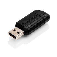 Load image into Gallery viewer, Verbatim Flash Drive USB 2.0 8GB, Pinstripe, black
