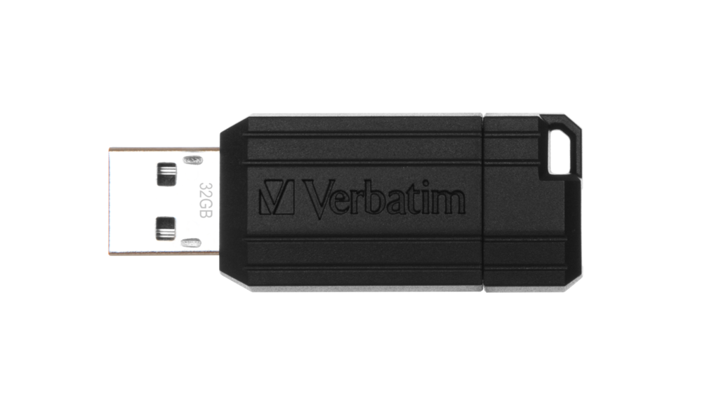Verbatim USB 2.0 Drive 32GB Store n Go Pinstripe Black