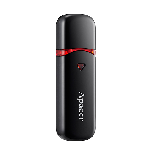 Apacer Flash Drive AH333, 64GB, USB 2.0 Black