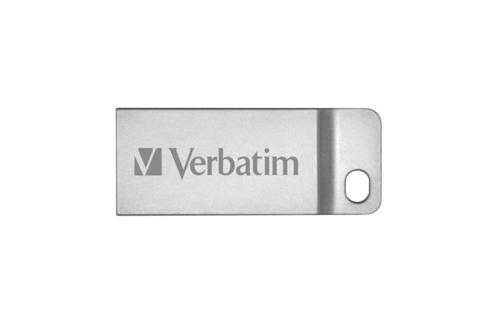 Verbatim Flash Drive USB 32GB, Metal Executive, Silver