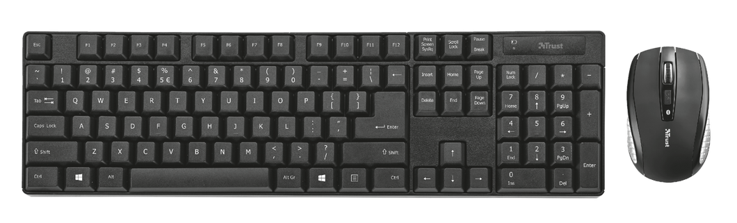 Trust Keyboard & Mouse XIMO Wireless, Black