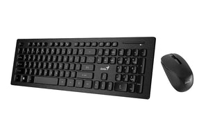 Genius Keyboard Slim Star 8008+Mouse,Wireless Conector,Black