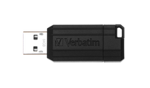 Load image into Gallery viewer, Verbatim USB 2.0 Drive 64GB Store n Go Pinstripe Black
