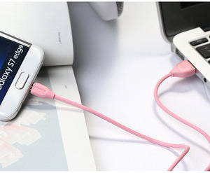 Remax Cable for android,RC-050m Lesu cable micro,Pink