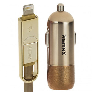 Remax Car Charger Finchy RCC103, Gold