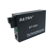 Load image into Gallery viewer, AllStrong Media Converter 10/100Mbps, Single Mode, SC interface, Simplex, External Power Supply, v2
