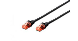 Digitus Patch Cable .Cat.6 - 10m U/UTP SCHWARZ