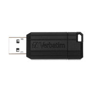 Load image into Gallery viewer, Verbatim Flash Drive USB 2.0 8GB, Pinstripe, black

