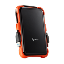 Load image into Gallery viewer, Apacer HDD External Portabel 2.5&#39;&#39;,AC630 Military-Grade Shockproof,1TB,USB3.1,Orange,colorbox
