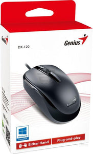 Genius Mouse Optical, USB, 1200dpi, DX-120 G5, Black