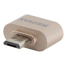 Load image into Gallery viewer, Remax Adapter RA-OTG, USB to OTG, Micro USB, Gold
