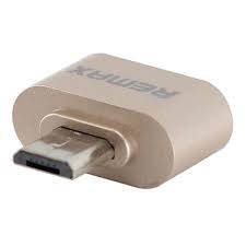 Remax Adapter RA-OTG, USB to OTG, Micro USB, Gold