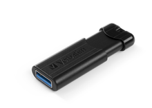 Load image into Gallery viewer, Verbatim Flash Drive 32GB, USB 3.0, Pinstripe, Black
