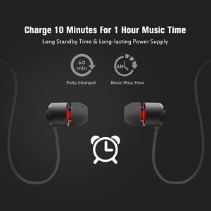 Remax Earphone RB-S6 Bluetooth Neckband, Black
