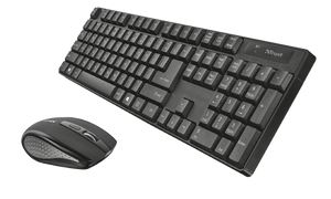 Trust Keyboard & Mouse XIMO Wireless, Black
