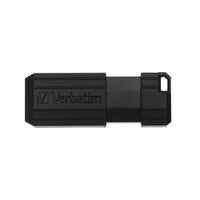 Verbatim Flash Drive USB 2.0 16GB, Pinstripe, black