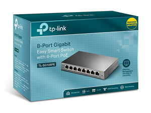 TP-Link 8 port / 10/100/1000 Mbps / portet RJ45