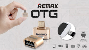 Remax Adapter RA-OTG, USB to OTG, Micro USB, Gold
