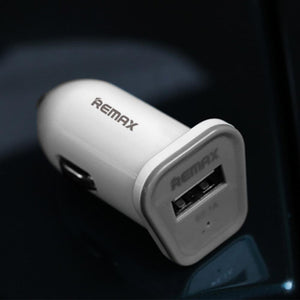 Remax Car Charger Single USB RCC101,White